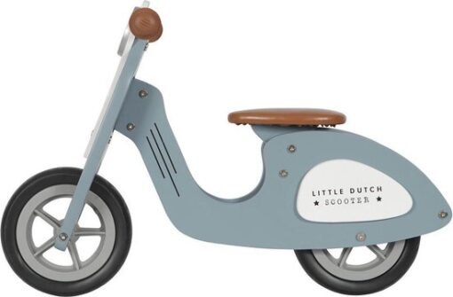 Little Dutch Houten Loopscooter - Blauw