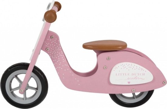 Little Dutch Verstelbare Loopscooter Roze