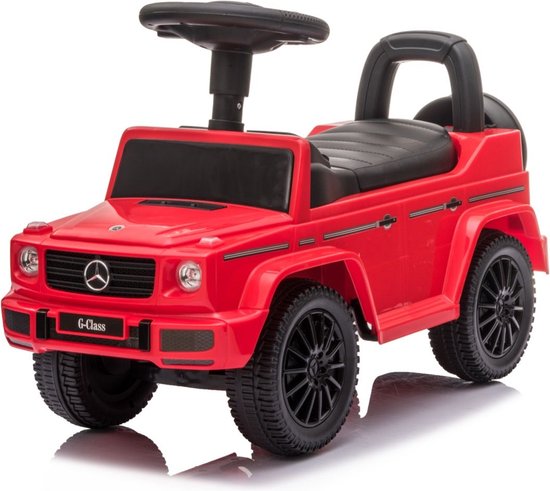 Mercedes G350 - Loopauto - 0 tot 3 jaar - Geluidseffecten - Rugsteun - Opbergvlak - Zithoogte 24 cm - Rood