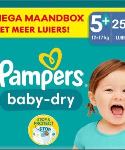 Pampers - Baby Dry - Maat 5+ - Mega Maandbox - 252 stuks - 12/17KG