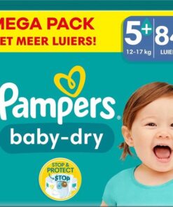 Pampers - Baby Dry - Maat 5+ - Megapack - 84 stuks - 12/17KG