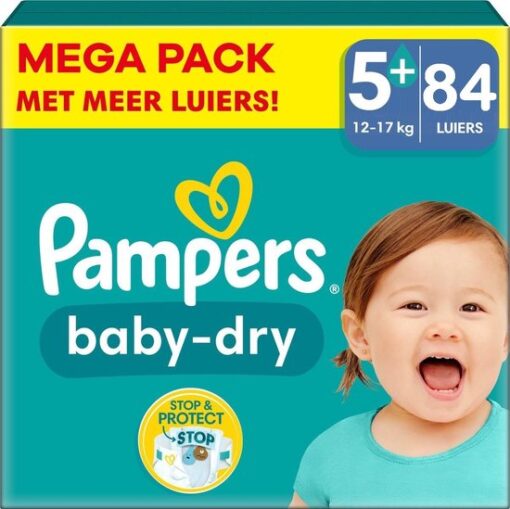 Pampers - Baby Dry - Maat 5+ - Megapack - 84 stuks - 12/17KG