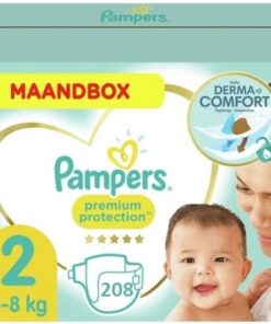 Pampers - Premium Protection - Maat 2 - Maandbox - 208 luiers