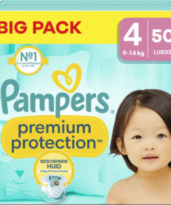 Pampers - Premium Protection - Maat 4 - Big Pack - 50 luiers - 9/14 KG