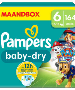 Pampers Baby Dry Luiers Paw Patrol Maat 6 (13-18 kg) 164 stuks