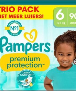 Pampers Premium Protection Luiers Trio Pack Maat 6 - 13+ KG - 90 Stuks