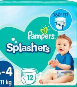 Pampers Splashers - 6 - 11 kg - Voordeelverpakking 8 x 12 Wegwerpbare Zwemluiers