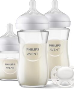 Philips Avent Natural Response Glazen Fles - Startersset voor pasgeboren baby's SCD878/11