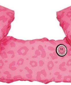 Swim Essentials - Ginaya boutique puddle jumper roze panterprint 0-2 jaar kids zomer