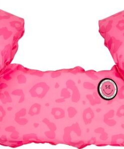 Swim Essentials Puddle jumper - panterprint roze - zwemmen - 2 tot 6 jaar - veilig zwemmen - vakantie