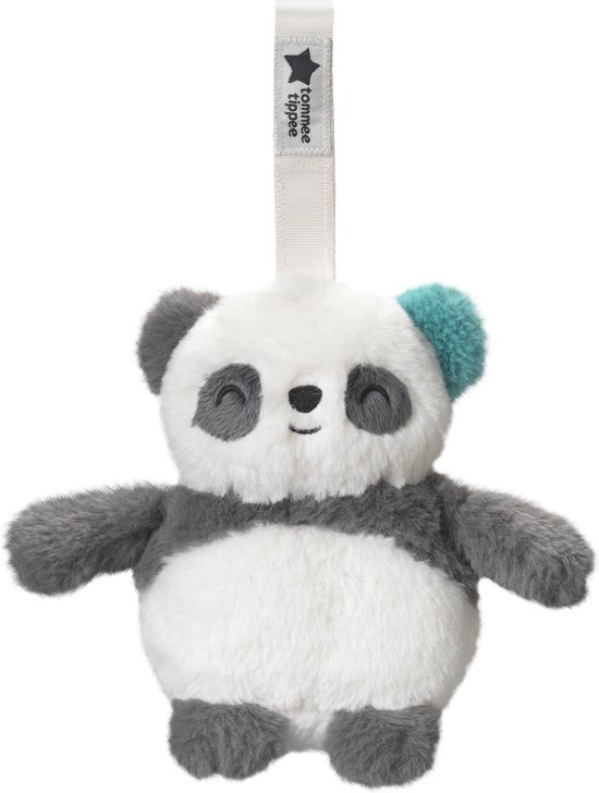 Tommee Tippee Grofriend - Pippo de Panda- oplaadbare minislaaptrainer voor op reis - baby slaaphulp - met geluiden en slaapliedjes - intelligente CrySensor-technologie