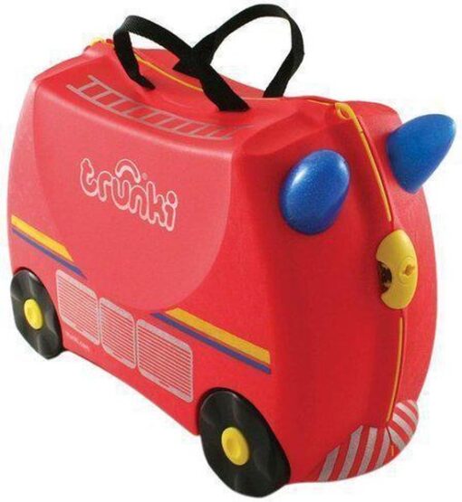 Trunki Ride-On Freddie Brandweer - Kinderkoffer - 46 cm - Brandweer Rood