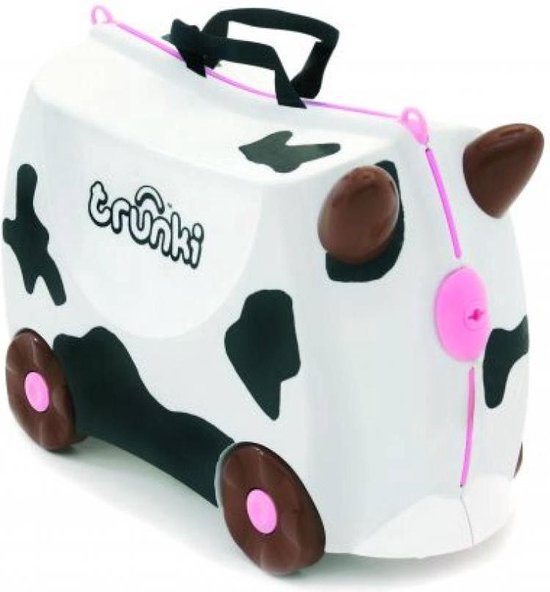 Trunki Ride-On Koe Frieda - Kinderkoffer - 46 cm - Wit