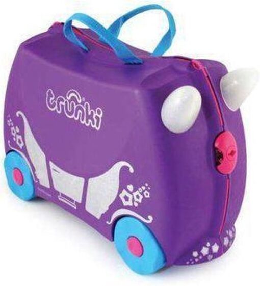 Trunki Ride-On Penelope Kinderkoffer - 46 cm - Paars