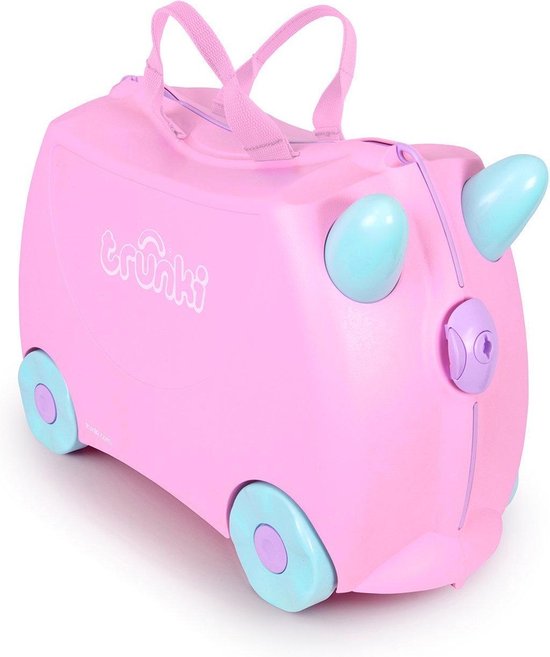 Trunki Ride-On Rosie Kinderkoffer - 46 cm - Roze/Blauw