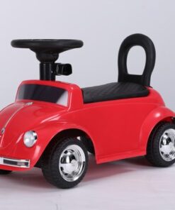 VW Beetle rood, loopauto met multimedia unit, USB en mp3 (FTF beetle)