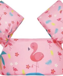 Zwemvest Kind - Puddle Jumper - Verstelbare Zwembandjes Voor Kinderen - Roze Flamingo - 3 t/m 6 jaar - 14 tot 25 kg - Veilig Zwemmen - Zwemvest - Flamingo - One Size - Verstelbaar Met Clipsluiting - Zwembandjes voor Peuters/Kleuters