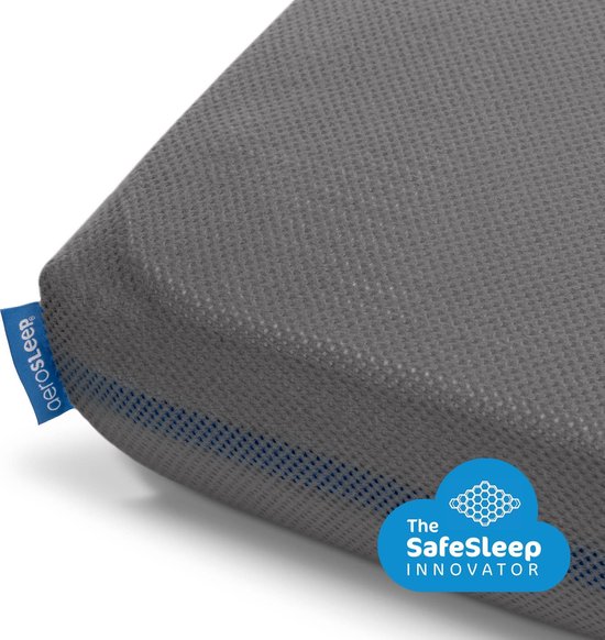 AeroSleep® hoeslaken - bed - 120 x 60 cm - donkergrijs