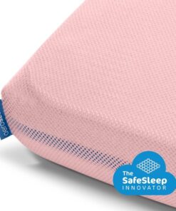 AeroSleep® SafeSleep hoeslaken - box - 95 x 75 cm - roze