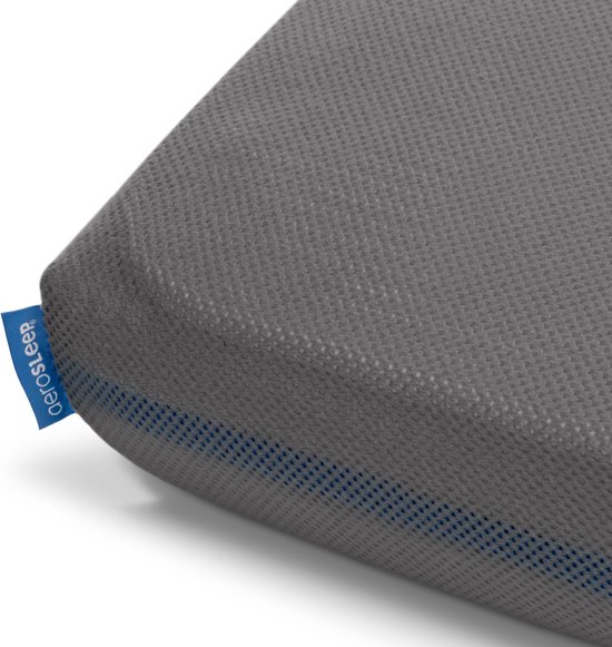 AeroSleep® SafeSleep hoeslaken - wieg - 80 x 40 cm - donkergrijs