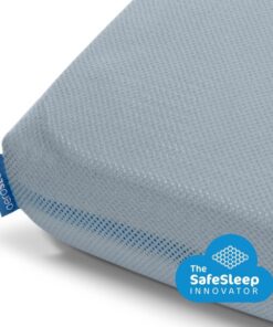 AeroSleep® SafeSleep hoeslaken - wieg - 95 x 75 cm - blauw