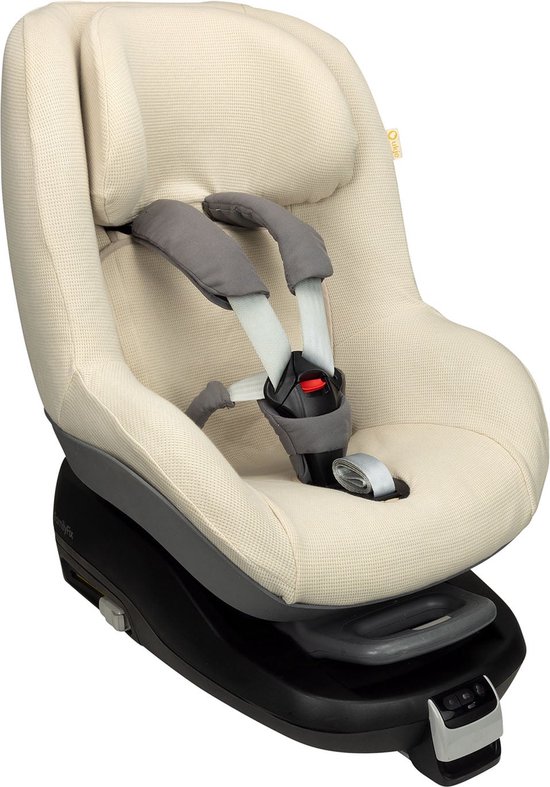 Autostoelhoes Geschikt voor Maxi Cosi Pearl -Maxi Cosi Hoes Groep 0-1 - Zacht Katoen - Perfecte Pasvorm - Beige wafel