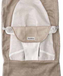 BabyBjörn Stoffen Zitting voor BabyBjörn Wipstoel - Mesh - Grijsbeige-Wit