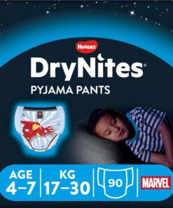 DryNites luierbroekjes - jongens - 4 tot 7 jaar (17 - 30 kg) - 90 stuks - Bulkverpakking