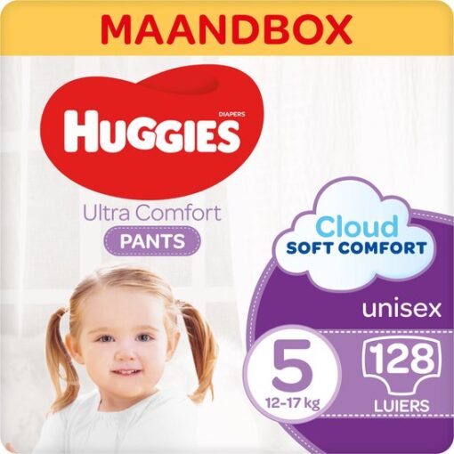 Huggies Luierbroekjes - maat 5 (12 tot 17 kg) - Ultra Comfort - unisex - 512 stuks (16x32) - Maandbox