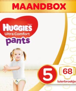 Huggies Ultra Comfort Luierbroekjes - maat 5 (12 tot 17 kg) - 68 stuks - Maandbox