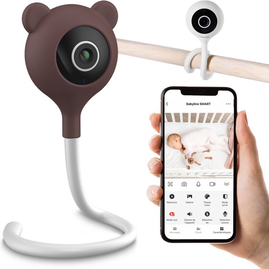 Lionelo Babyphone SMART - Intelligente babyfoon - Overal installeren - Bewegings- en geluidsdetectie - APP