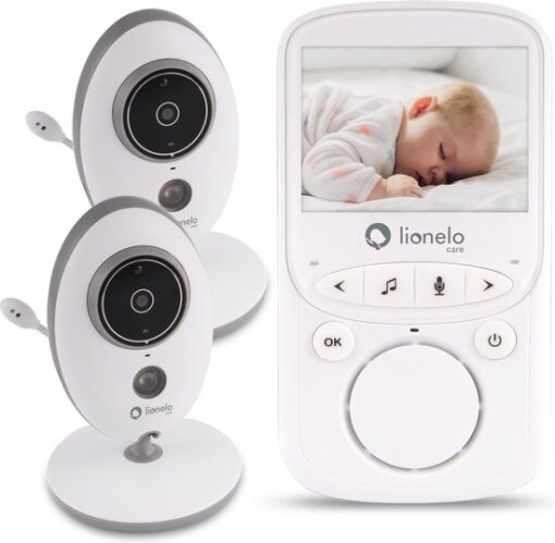 Lionelo Premium Babyphone - Babyfoon 5.1 - Twee camera's - Bereik tot 300 m - Nachtmodus - 20 uur gebruikt