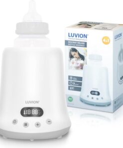 LUVION® Eco Fast Deluxe 4 in 1 Flessenwarmer - Verwarmt zeer snel - Sterilisator met stoomkap - Warmhouden en ontdooien