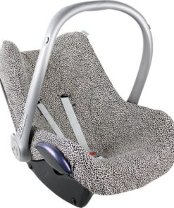 Maxi Cosi hoes Pebble Cabriofix Citi - Autostoelhoes Groep 0 - Zacht Katoen - Met Waterdichte Voering ter Bescherming van je Autostoel - Perfecte Pasvorm - Combineer met de Bijpassende Ukje Zonnekap Voetenzak en Gordelbeschermer - Zand Luipaard