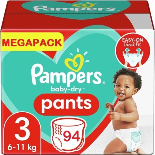 Pampers - Baby Dry Pants - Maat 3 - Megapack - 94 stuks - 6/11KG