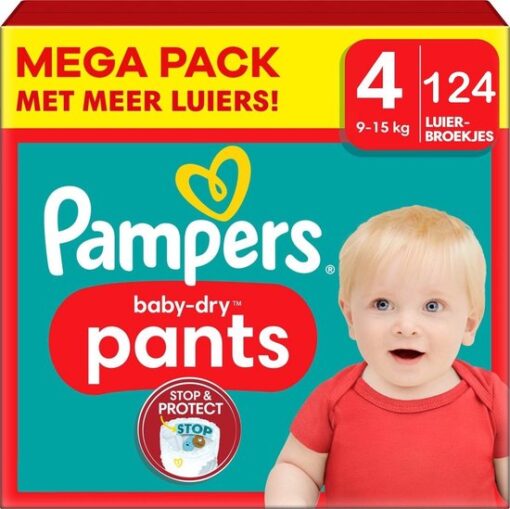 Pampers - Baby Dry Pants - Maat 4 - Megapack - 124 stuks - 9/15KG