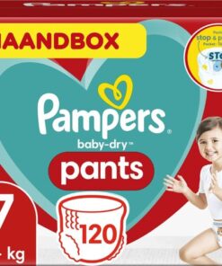 Pampers - Baby Dry Pants - Maat 7 - Maandbox - 120 stuks - 17+KG