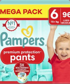 Pampers - Premium Protection Pants - Maat 6 - Mega Pack - 96 stuks - 15+ KG