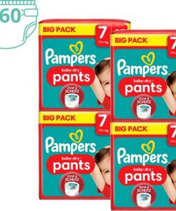 Pampers Baby-Dry Pants - Maat 7 (17kg+) - 160 luiers (4 x 40 stuks)