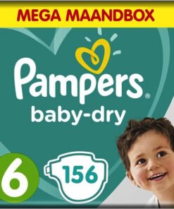 Pampers Baby Dry - Maat 6 - Mega Maandbox - 156 luiers