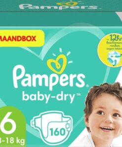 Pampers Baby Dry Luiers Maat 6 - 160 Luiers Maandbox