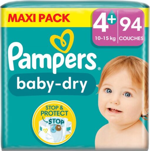 Pampers Baby Dry Maat 4+ - 94 Luiers