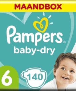 Pampers Baby Dry Maat 6 - 140 Luiers Maandbox