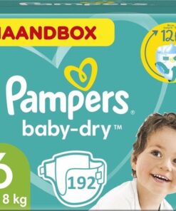 Pampers Baby Dry Maat 6 - 192 Luiers Maandbox