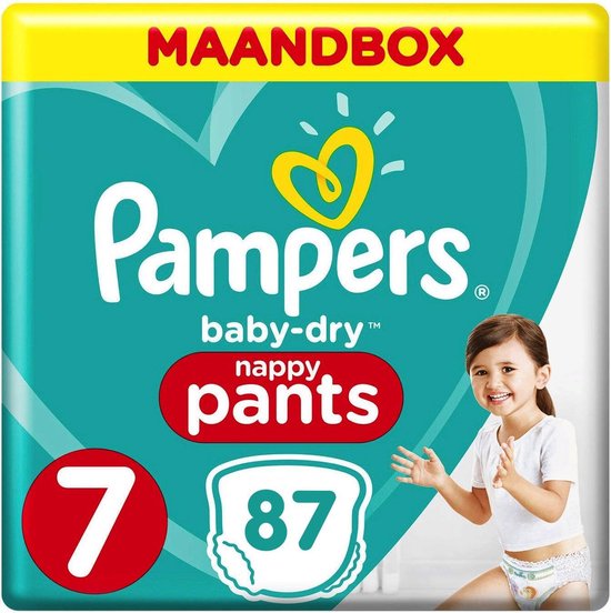 Pampers Baby Dry Pants - Maat 7 - Maandbox - 87 luierbroekjes