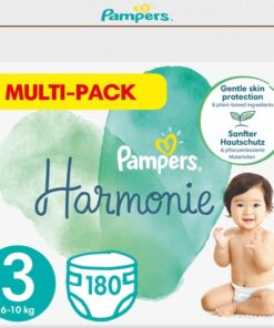 Pampers Harmonie - Maat 3 (6kg-10kg) - 180 Luiers - Multi-Pack