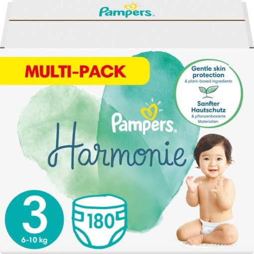 Pampers Harmonie - Maat 3 (6kg-10kg) - 180 Luiers - Multi-Pack