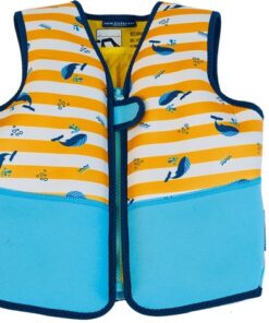 Swim Essentials Zwemvest Kind - Walvissen Geel/Blauw - 18-30 kg - 3-6 jaar