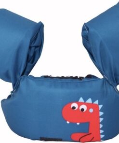 Zwemvest kinderen - Groen/blauw Dino - 2-6 jaar - 15-25 kg - veilig zwemmen - reddingsvest